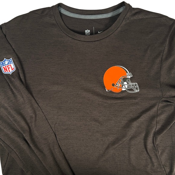 Nike Other - Cleveland Browns Nike Shirt Mens Small Brown Long Sleeve NFL Onfield Dri-FIT